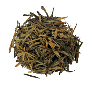 Золотые иглы с красным ворсом